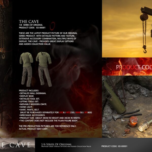 IHNS TOYS SO-00001B - 1/6 CAVE ( WITH CLOTHING)