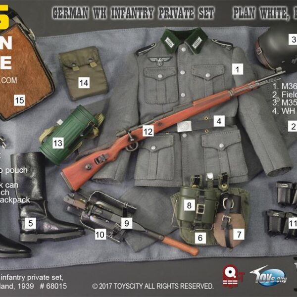 TC 68015 - WWII German WH Infantry Private Set PLAN WHITE, Polan