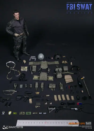 DAM 78044B - 1/6 FBI SWAT TEAM AGENT - SAN DIEGO MIDNIGHT OPS