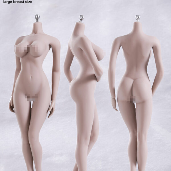 PALE S04B Female Seamless Large Breast Body with Stainless Steel