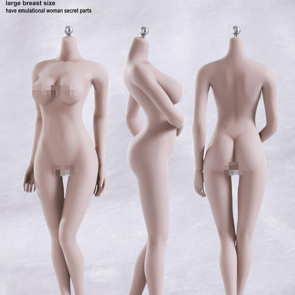 PALE S07C Female Seamless Large Breast Body with Stainless Stee