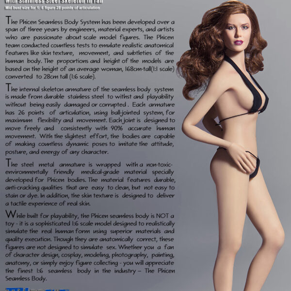 PL-MB2014-S02 Flexible Female Seamless body in Pale/Mid Bust