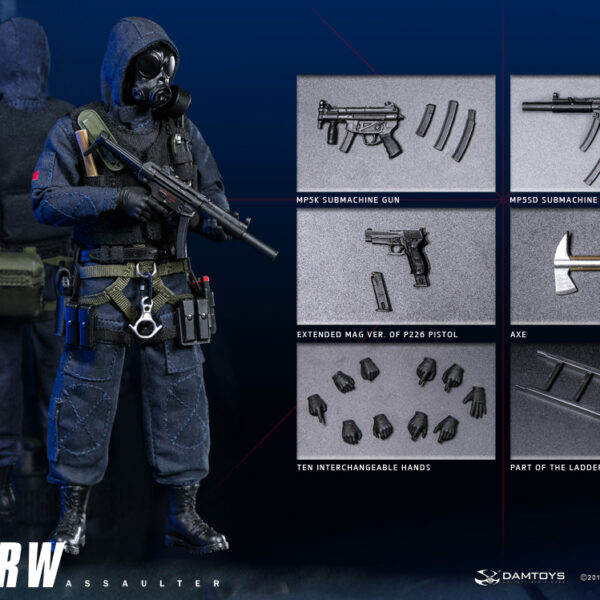 DAM-PES001 DAM Toys 1/12 Pocket Elite Series SAS CRW Assaulter Action Figure
