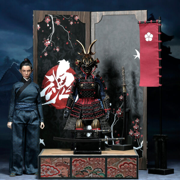 W002 POPTOYS 1/6 The second of warrior women series-the butterfly helmets female Warriors /B the black armor luxury version