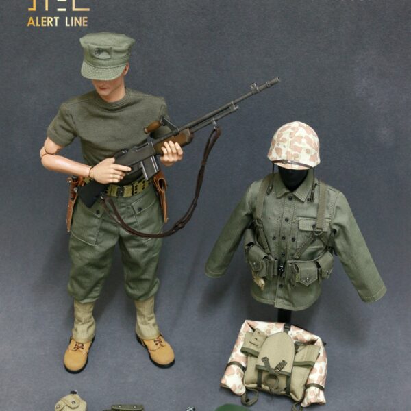 AL100021 Alert Line : 1/6 WWII US Marine Corps Browning Automatic Rifle （BAR） Gunner Set