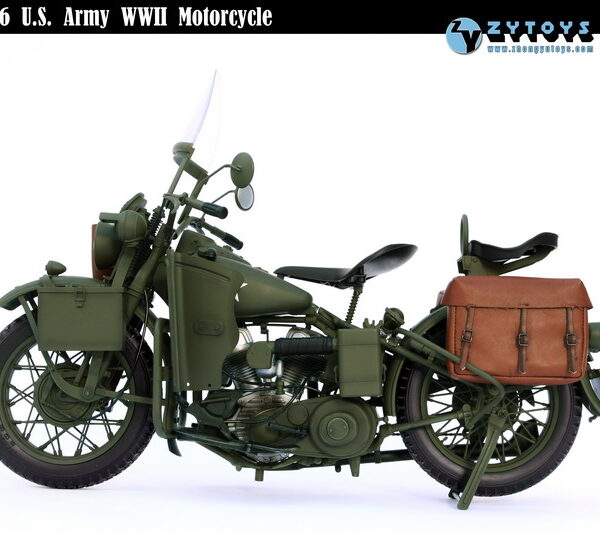 ZY-8038 ZY Toys WWII U.S. Military Motorcycle