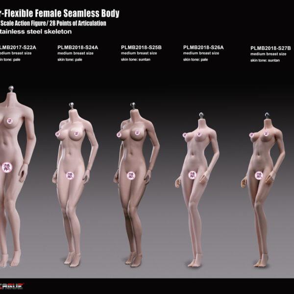 TBLeague Super-Flexible Female  Seamless Bodies （PLMB2018-S24A/25B/26A/27B） Respectively