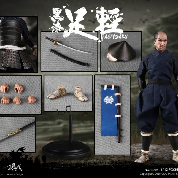 COO-PE009 COOMODEL 1/12 PALM EMPIRES - BLACK ARMOR ASHIGARU