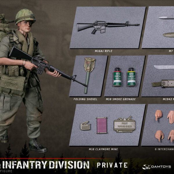 DAM-PES004 DAMTOYS 1/12 POCKET ELITE SERIES - ARMY 25th Infantry Division Private
