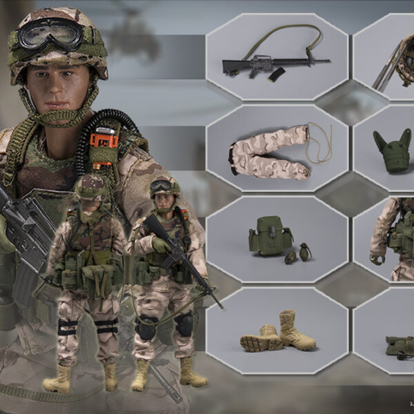 LW001 CrazyFigure 1/12  Chalk Leader 75th Ranger - TASK FORCE RANGER "Operation Gothic Serpent" 1993 Mogadishu Somalia