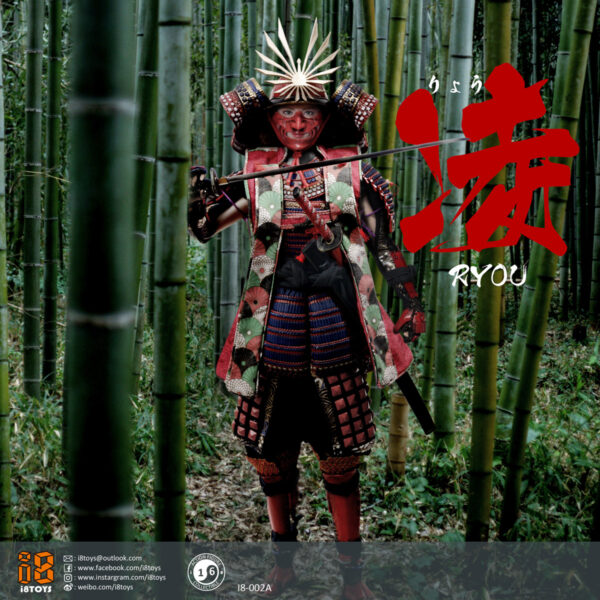 I8-002A I8 Toys "Ryou 凌 りょう" 1/6 Scale Collectible female action figure (Red armor version)