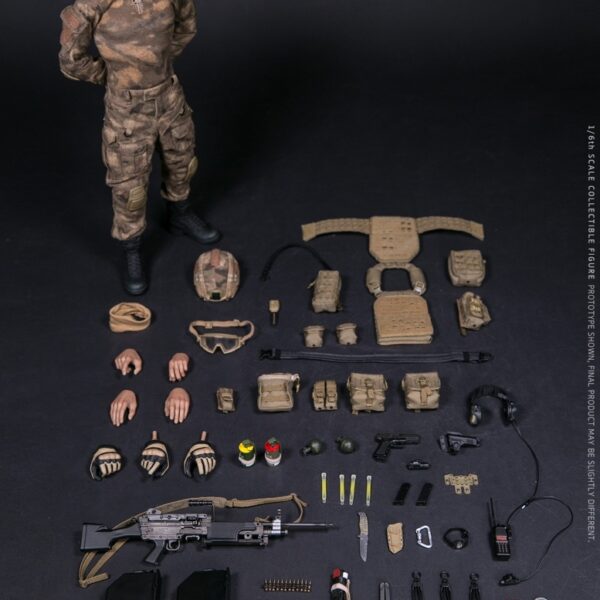 DMS007 DAMTOYS 1/6 OPERATION RED SEA PLA NAVY MARINE CORPS “JIAO LONG” SPECIAL OPERATIONS BRIGADE OPERATOR SAW GUNNER ZHANG TIAN DE