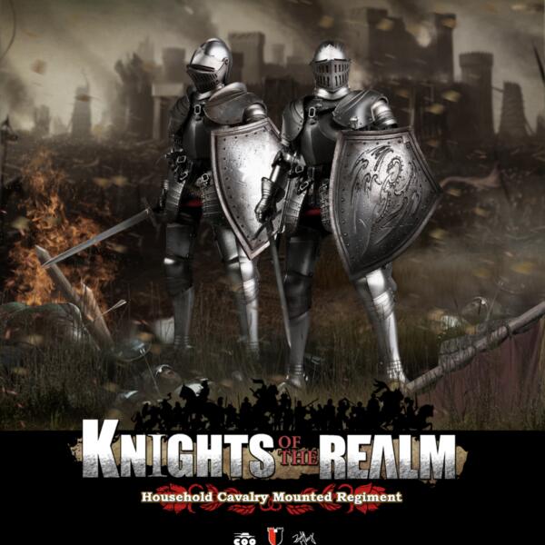 COOMODEL NO.SE038 DIE-CAST ALLOY 1/6 SERIES OF EMPIRES - KNIGHTS OF THE REALM - HOUSEHOLD CAVALRY MOUNTED REGIMENT (DOUBLE FIGURE SET)