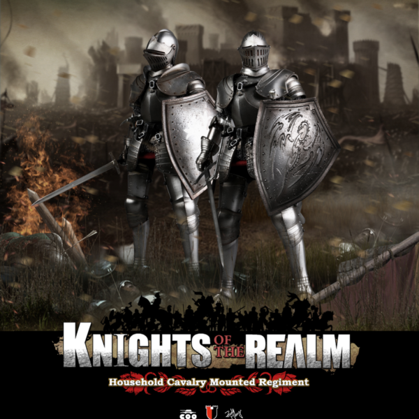 COOMODEL NO.SE038 DIE-CAST ALLOY 1/6 SERIES OF EMPIRES - KNIGHTS OF THE REALM - HOUSEHOLD CAVALRY MOUNTED REGIMENT (DOUBLE FIGURE SET)