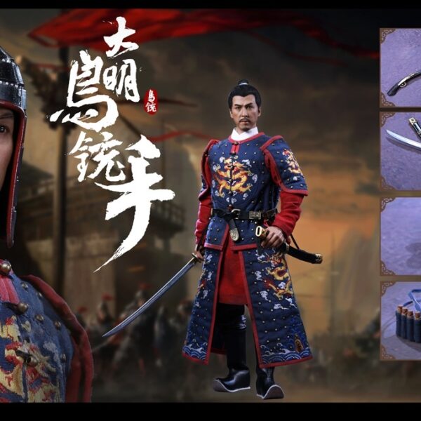 POP-DS002A DINGSHENG TOYS×POPTOYS 1/6 Ming Dynasty Musketeer Blue Figure