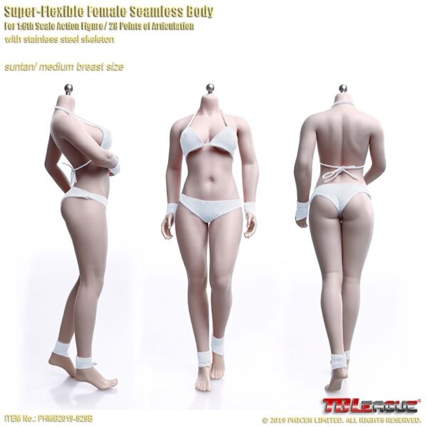 PL-MB2019-S29B Phicen 1/6 Suntan Buxom Women Female Super-Flexible Seamless Body