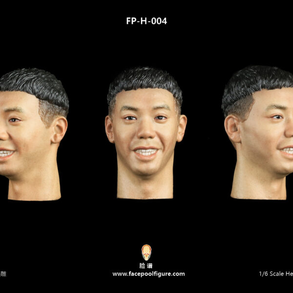 FP-H-004 Facepool Figure 1/6 Asian Male Head Sculpt with Expression