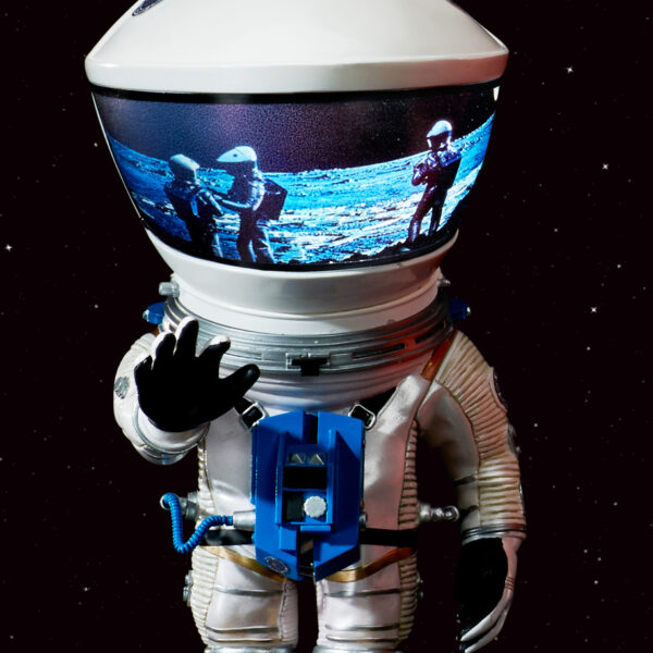 SA-6011 Star Ace 6" Tall 2001: A Space Odyssey 1968 Silver Discovery Astronaut Soft Vinyl Statue