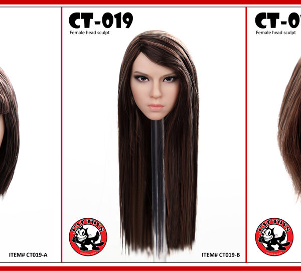 CT019-A Cat toys：Asia female head CT 019 A (Short Bangs)