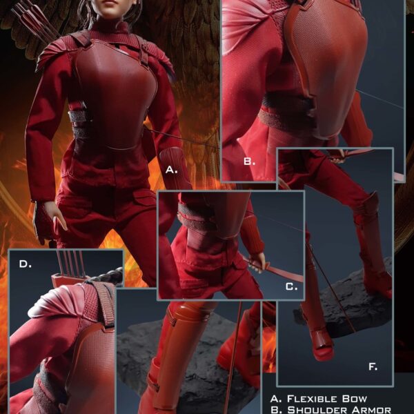 SA-0035S Star ACE 1/6 The Hunger Gane "Katniss Everdeen" Red Armor Figure