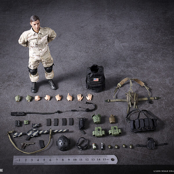 LW004 CrazyFigure 1/12 Scale US Delta Special Force