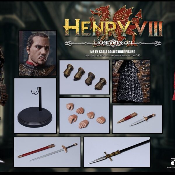 CM-SE045 COO Model 1/6 Die Cast Alloy "Henry VIII" Lion Version Figure
