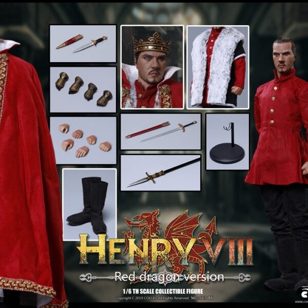 CM-SE046 COO Model 1/6 Die Cast Alloy "Henry VIII" Red Dragon Version Figure