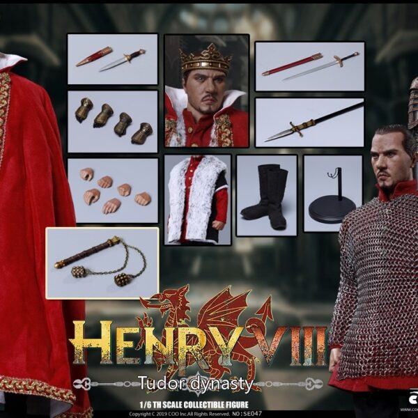 CM-SE047 COO Model 1/6 Die Cast Alloy "Henry VIII" Tudor Dynasty Version Figure
