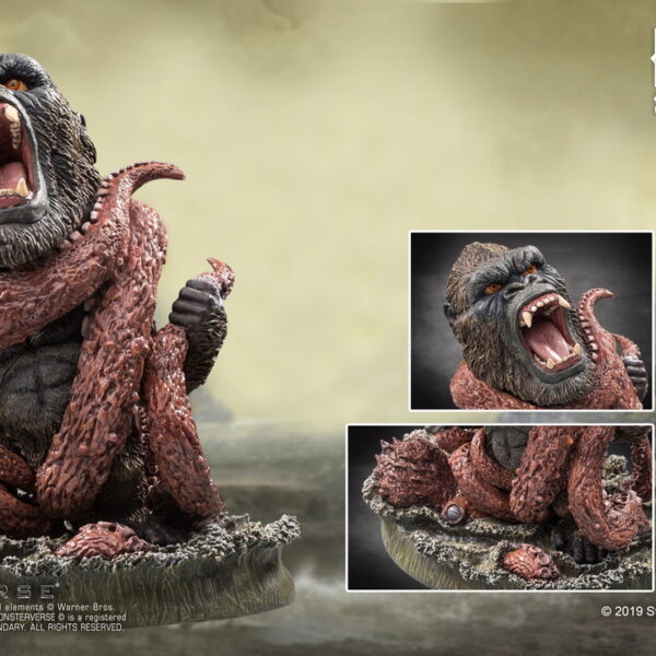 SA-6017 Star Ace 5.7" Tall Kong Vs. Giant Octopus Soft Vinyl Statue