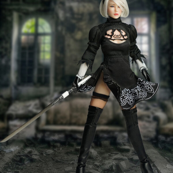 SDMINI001A Super Duck 1/12 Black Biorobotic Android Cosplay