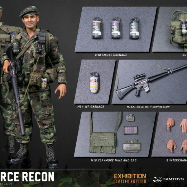 DAM-PES009 DAM Toys 1/12 Marine Force Recon in Vietnam Figure