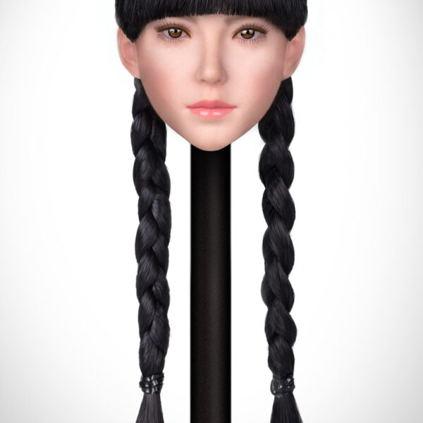 i8-H001C i8TOYS 1/6 Female Head with Double Ponytails