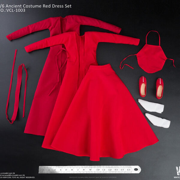 VCL-1003 Very Cool 1/6 Ancient Costume Red Dress Set