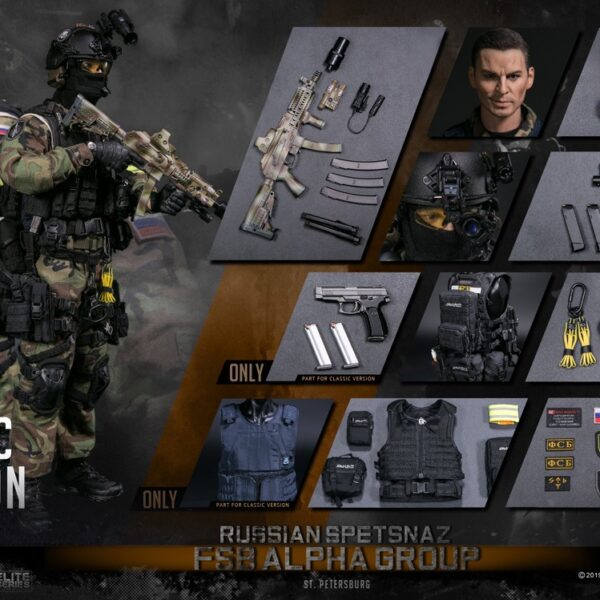 DAM- 78071 DAMTOYS 1/6 RUSSIAN SPETSNAZ FSB ALPHA GROUP St.Petersburg