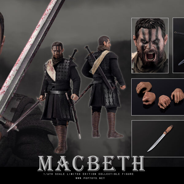 POP-EX028 POPTOYS 1/6 Television series "Macbeth" with two heads action figure