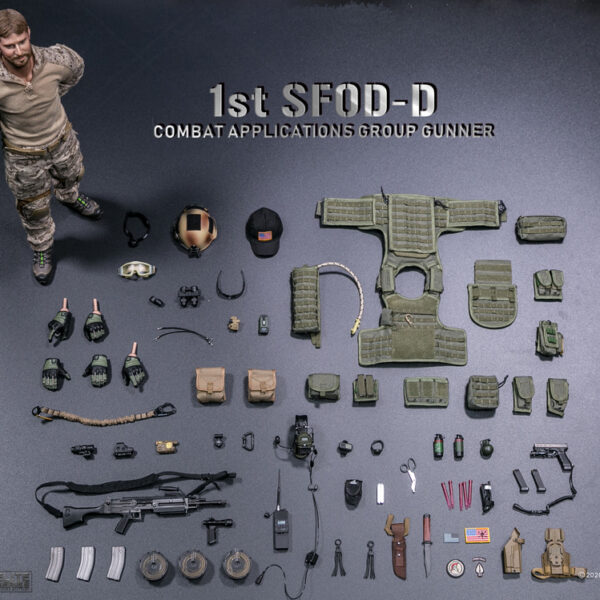 DAM-78074 DAM Toys 1/6 1st SFOD-D Combat Applications Group Gunner