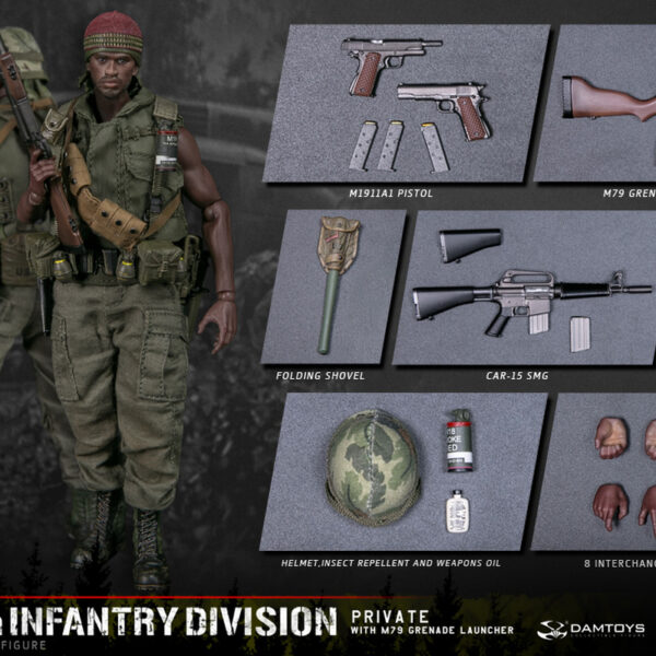 DAM-PES011 DAM Toys 1/12 ARMY 25th Infantry Division Private M79 Grenade Launcher