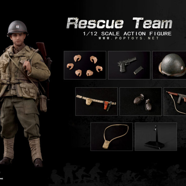 CMS002 POP Toys 1:12 Classic Figure - WWII US Rescue Squad Captain