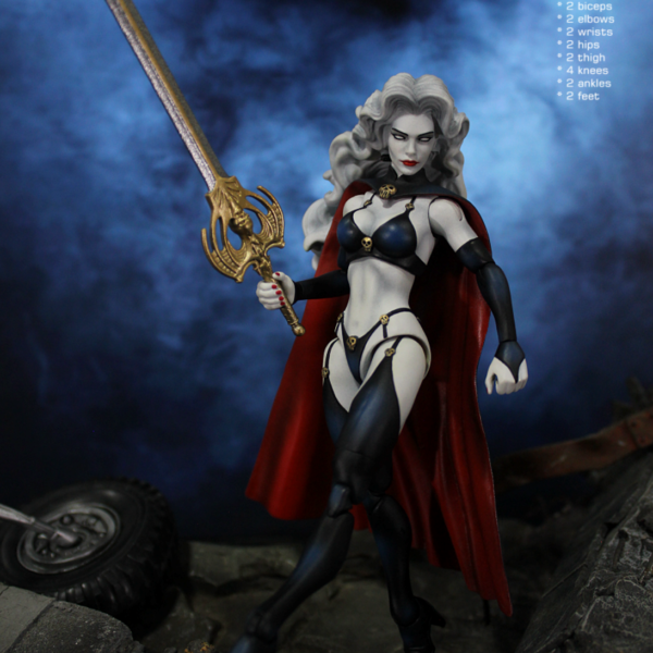CCERLC-LD001 Lady Death 1/12th scale action figure fully licensed ( Distributed by Royal Best )