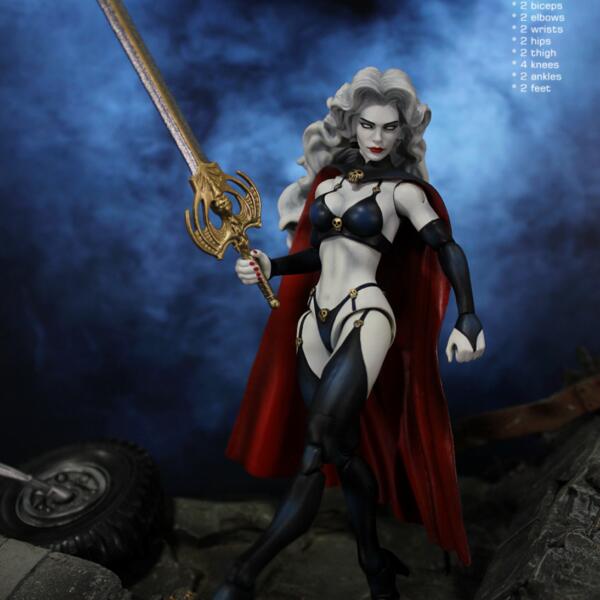 CCERLC-LD001 Lady Death 1/12th scale action figure fully licensed ( Distributed by Royal Best )