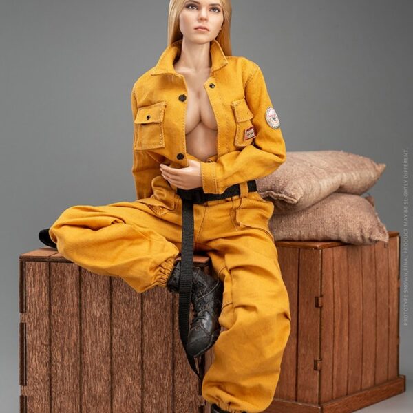 VCL-1004B Very Cool Female Work-Wear in Turmeric Set