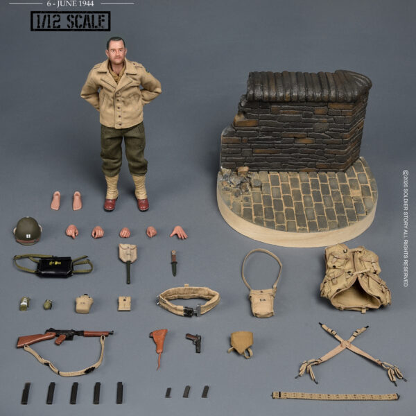 SSM-004 Soldier Story 1/12th Scale WWII US. 2nd Ranger Battalion “Captain” Collectible Action Figure