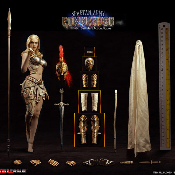PL2020-165B TBLeague Phicen Silver Spartan Army Commander 1/6 Action Figure