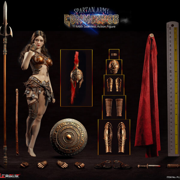 PL2020-165C TBLeague Phicen Golden Spartan Army Commander 1:6 Action Figure