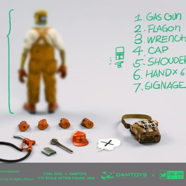 DAM-PES021 Damtoys x Coal Dog 1/12 Death Gas Station Series OLD BONE