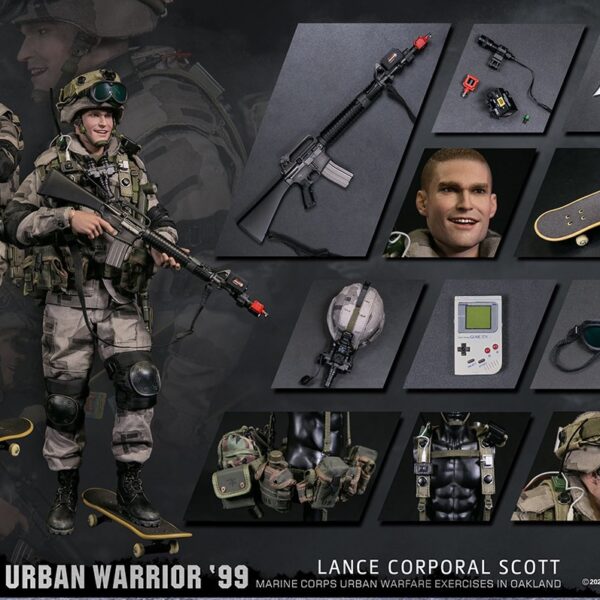 DAM-78079 DAM Toys 1/6 Operation Urban Warrior 99 Marine Corps urban warfare exercises in Oakland Lance corporal Scott