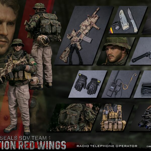 DAM78081 DAM Toys 1/6 Operation Red Wings NAVY SEALS SDV Team 1 Radio Telephone Operator