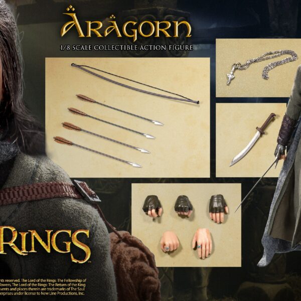SA8008C STAR ACE  1/8 SCALE  ARAGORN (THE LORD OF THE RINGS)  (Special version) – Rooted hair