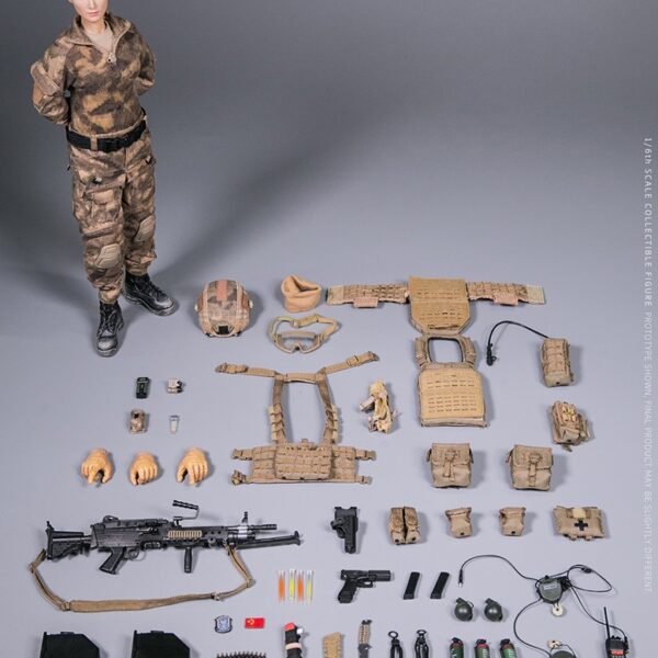 DMS015 Dam Toys 1/6 RED SEA PLA NAVY MARINE CORPS “JIAO LONG” SPECIAL OPERATIONS BRIGADE GUNNER TONG LI