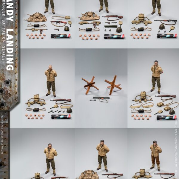 LTY001 Crazy Figure 1/12 WWII U.S. Army On D-Day Deluxe Edition